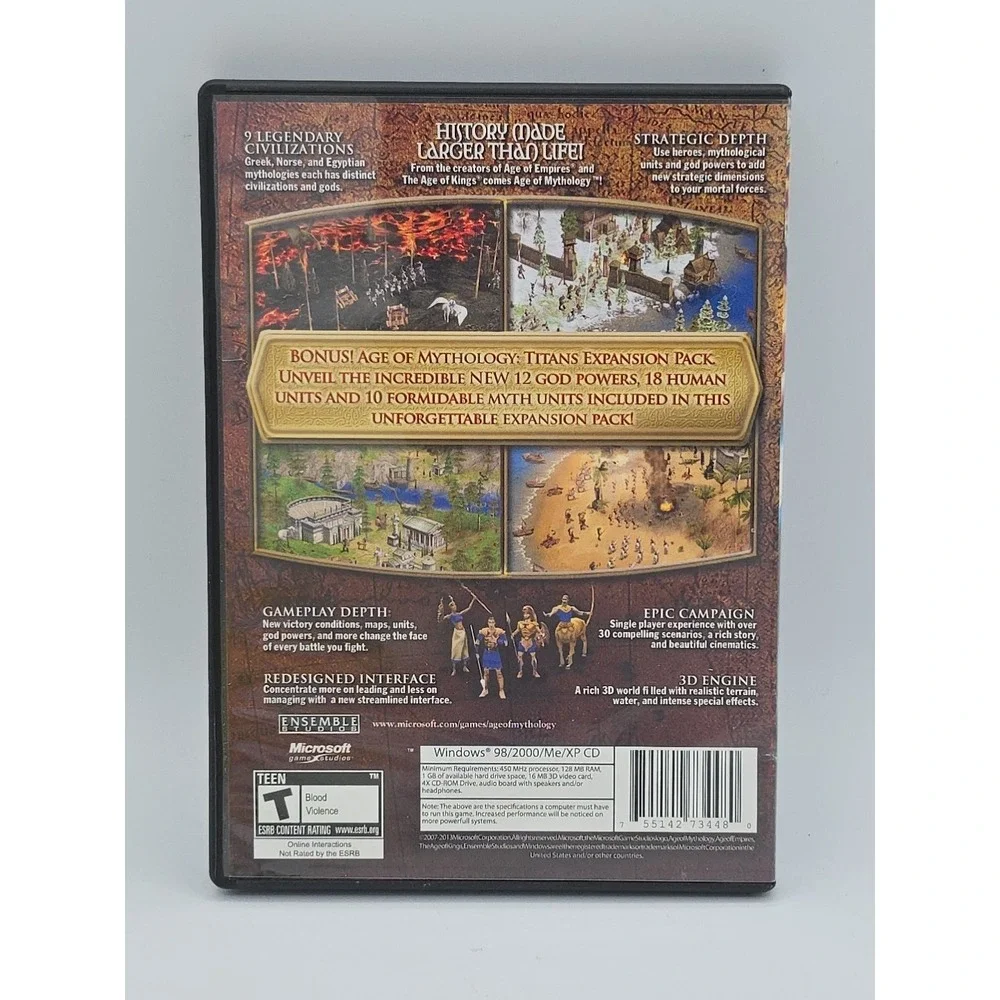 Age of Mythology (Bonus Includes Titans Expansion) (PC, 2007)‎